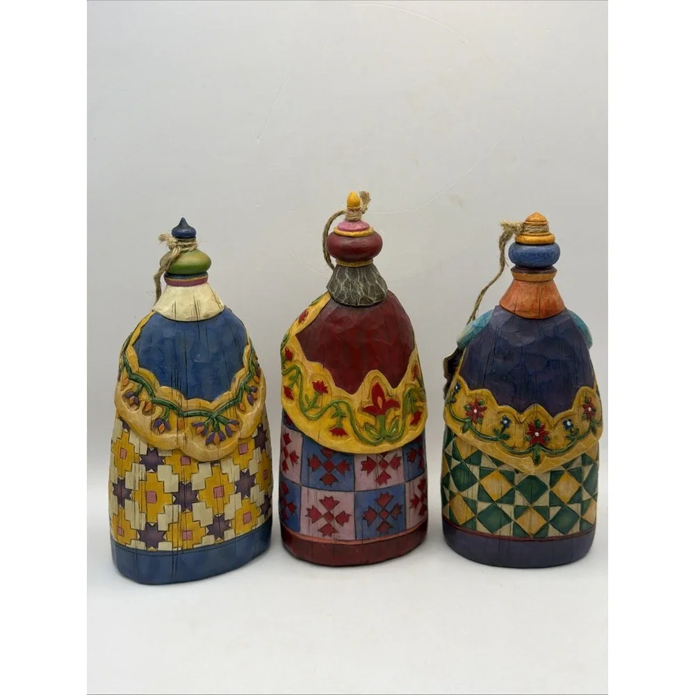 Jim Shore 3 Wisemen Nativity Set Let Every Heart Prepare Him Room NIB 2003